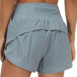 THE GYM PEOPLE Womens High Waisted Running Shorts MEDIUM